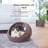 Hand woven rattan cat bed with removable washable cushion, view 2 of 23