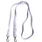 Silicone pet collar with alphabet letters in Light Grey Collar, close-up detail