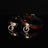 Heavy duty leather look dog collar in orange