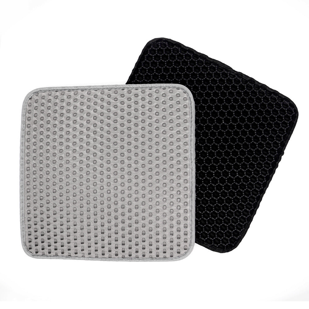 Washable Honeycomb Cat Litter Mat, Anti-Scatter Filter Pad