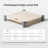 Elevated Oxford fabric camp bed for dogs, additional product photo