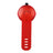 Rechargeable clip-on LED dog collar light in Red Transparent