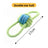 Assorted knotted cotton rope dog toys in sixteen fun designs