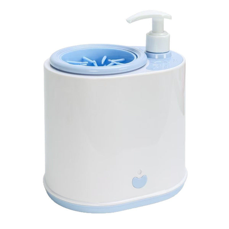 Automatic Dog Paw Cleaner with Foam Dispenser, Two-Speed Washer
