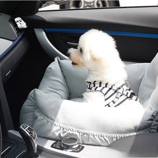 Foldable dog car kennel for back seat, main product photo