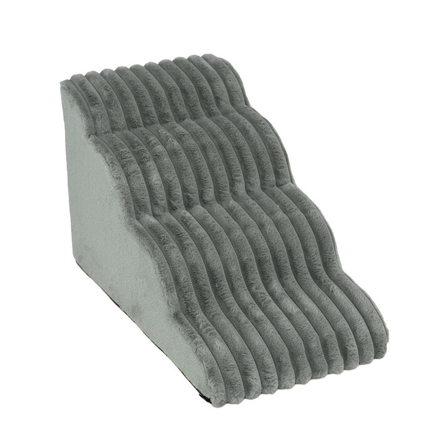 White 30D sponge cat and dog stairs with two steps