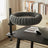 Dark grey single layer cat bed tower for small rooms