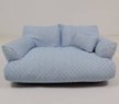 Soft cool pet bed for small dogs and cats, alternative angle view