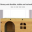 Wooden cat house with built-in scratching board, product detail photo