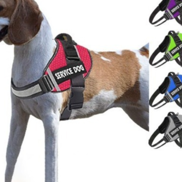 Reflective breathable nylon dog vest harness, product image 1