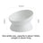 White raised ceramic pet bowl with tilted rim, photo 6