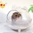 Clear cat shaped hamster sand bath box for small pets, photo 2