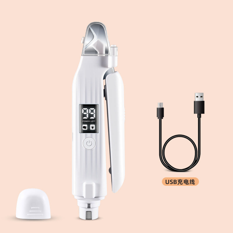 Rechargeable LED Pet Nail Clipper with Built-in Sharpener