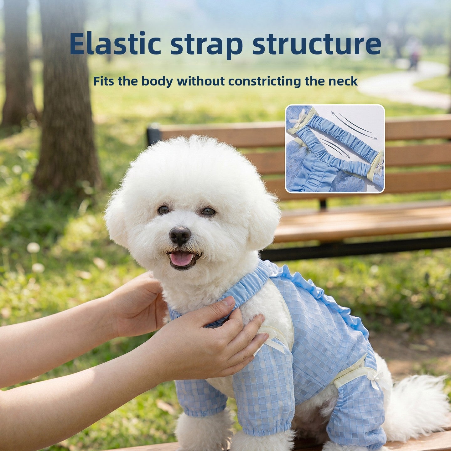 Four leg dog coverall with belly guard, available in 9 styles, image 1