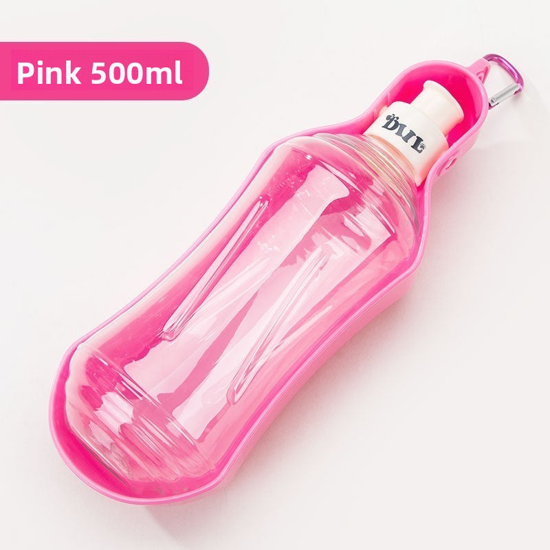 Portable Leak-Proof Pet Water Bottle with Drinking Cup for Dogs on Walks