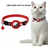 Slim polyester cat collar with bell and AirTag holder, tag not included, product image 1