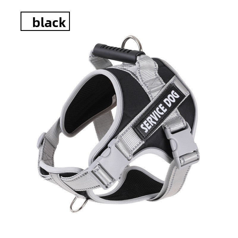 Reflective no-choke dog harness, available from Pet Royale UK