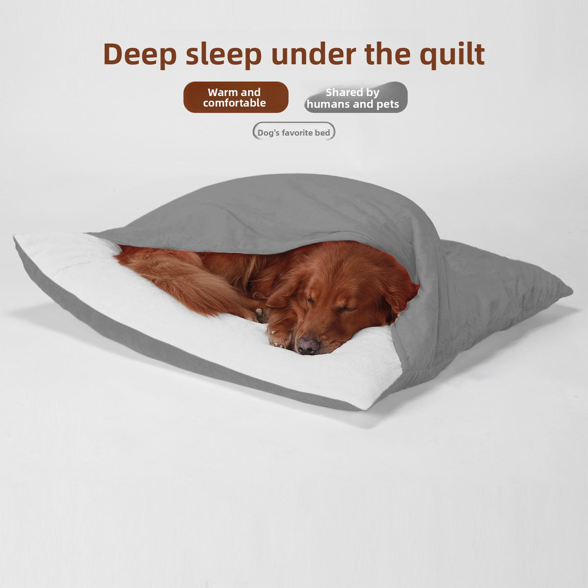Pet sleeping bag nest with washable cover, main product photo