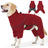 Four leg fleece lined padded dog coat, available in 2 colours, image 13