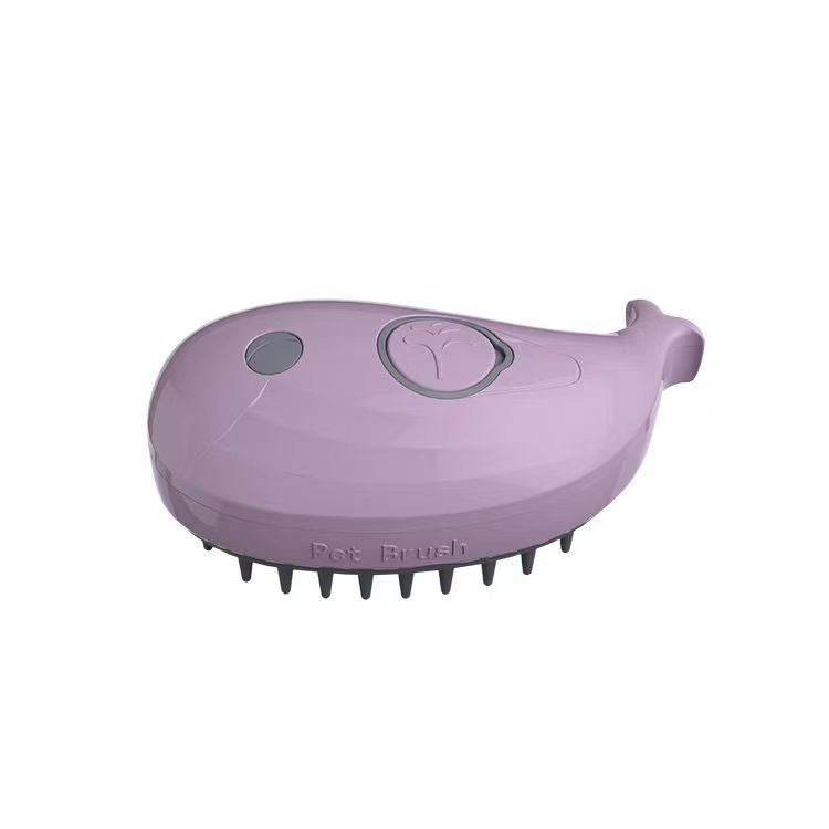 Electric Pet Comb in Whale or Avocado Design, Spray Grooming Brush