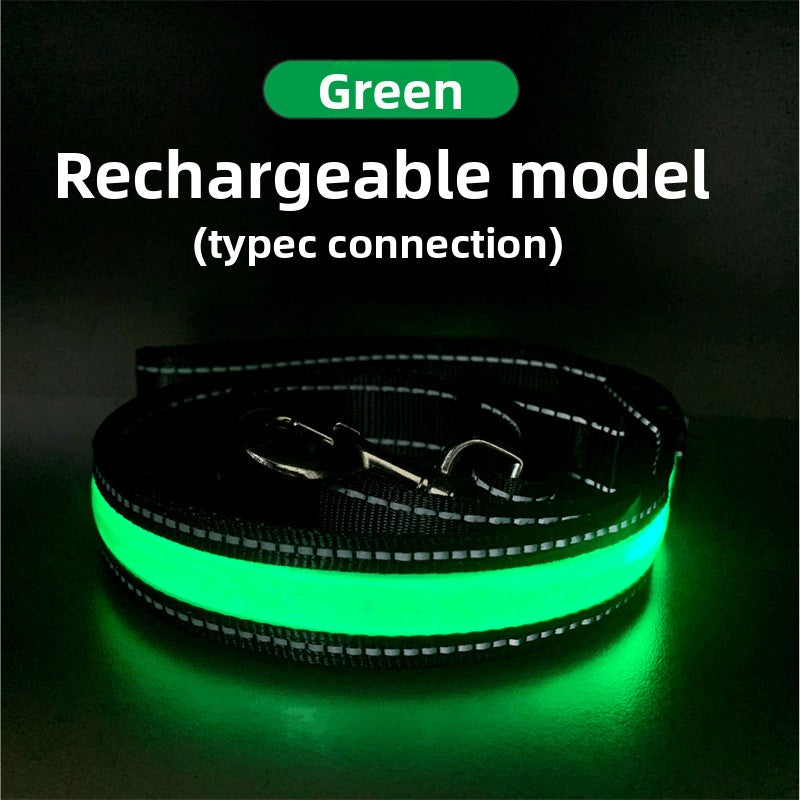 USB rechargeable LED dog collar, available from Pet Royale UK