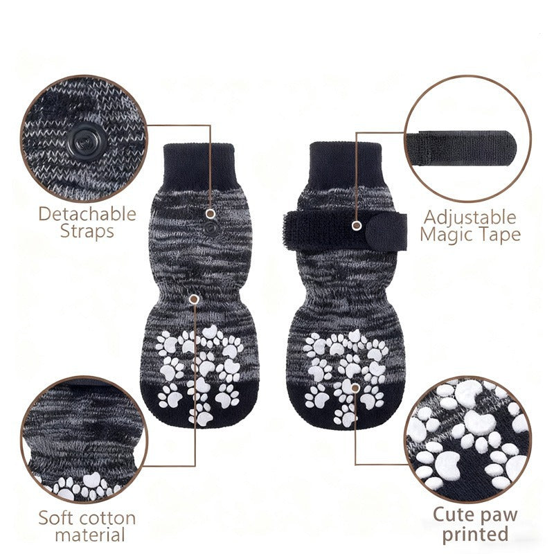 Anti slip dog socks set of four, available in 8 colours, image 4