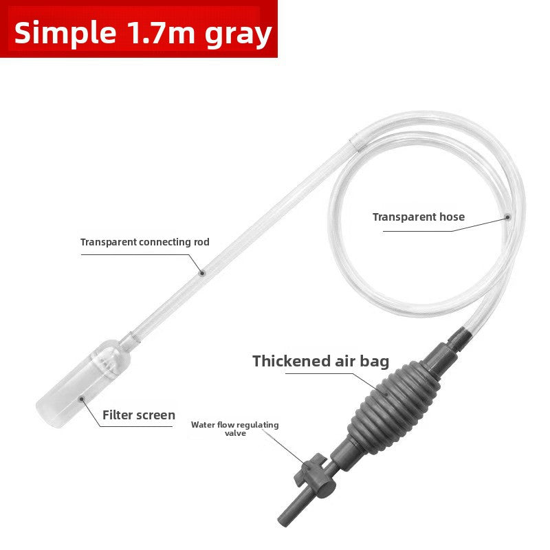 Fish Tank Water Changer Hose, Manual Siphon Cleaning Tool