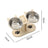 Adjustable wooden pet bowl stand with two bowls
