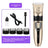 Cordless Pet Clipper Kit with Guide Combs, Scissors and Nail File