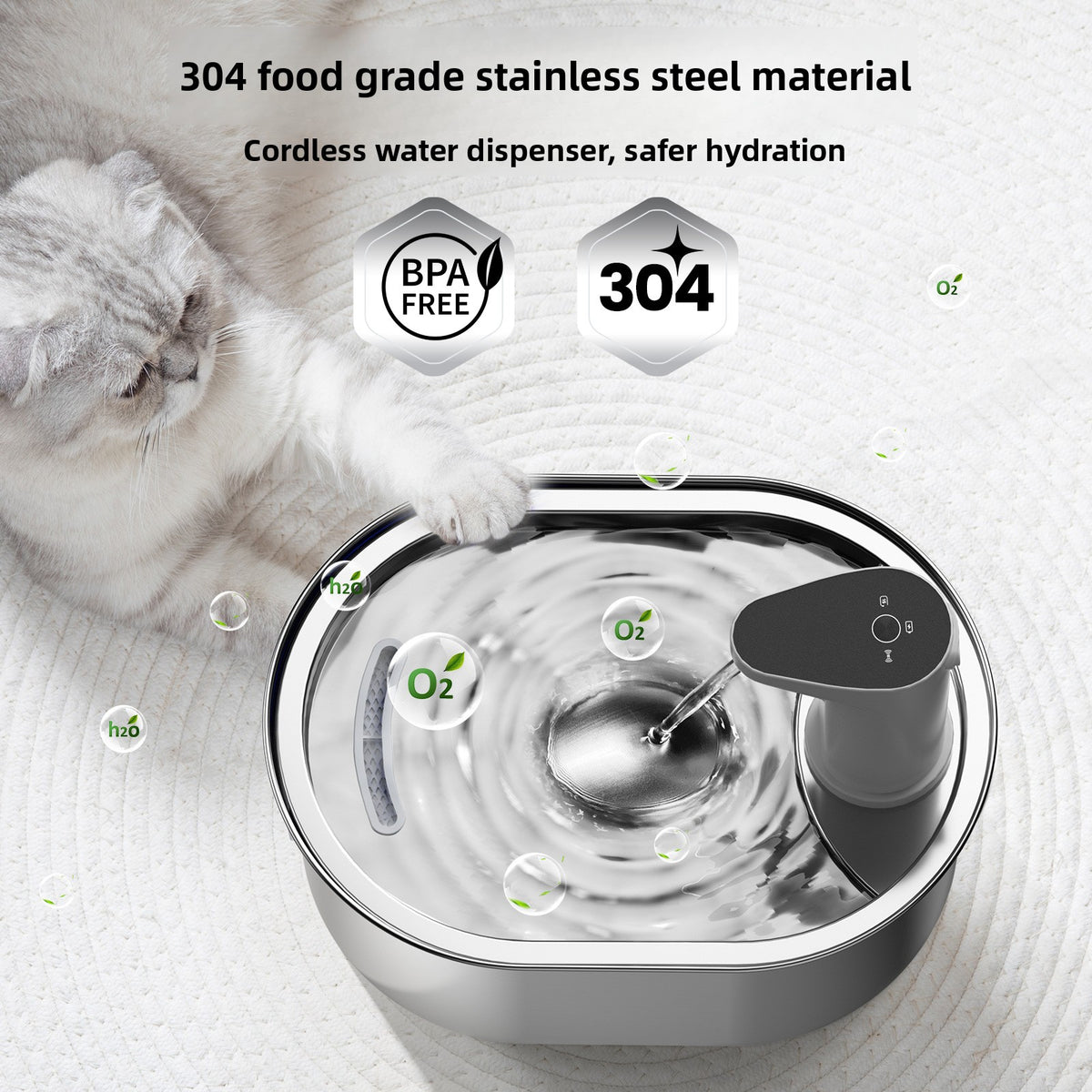 Automatic Wireless Pet Water Fountain