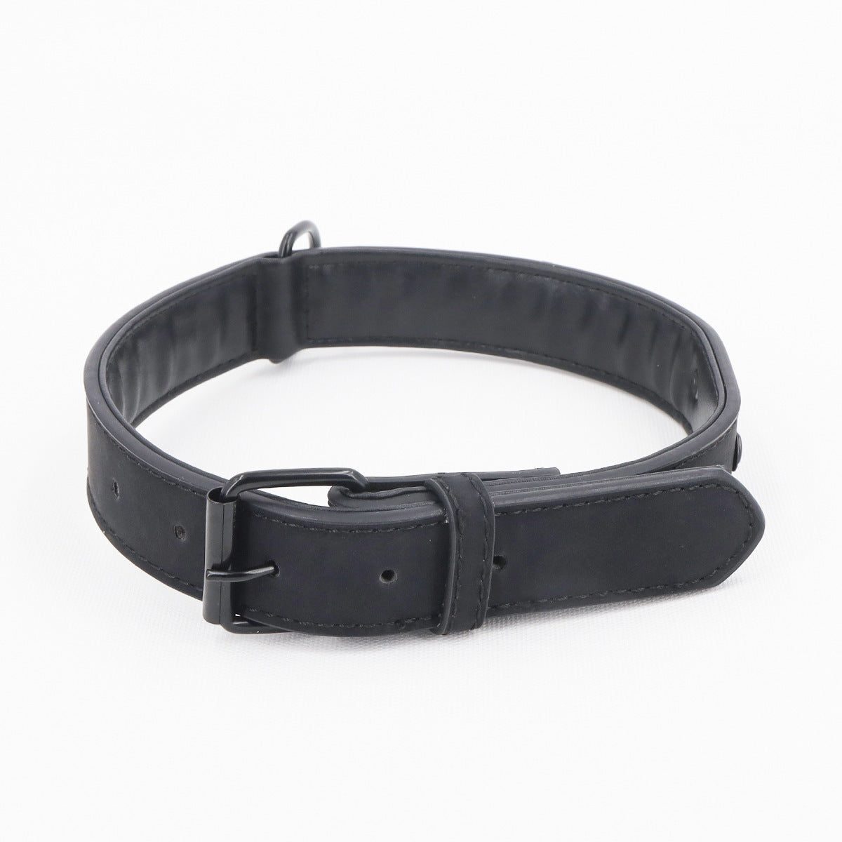 Leather look dog collars in seven colours and five sizes