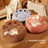 Bear Paw Shaped Pet Sofa Bed, Long Plush Nest for Cats and Dogs