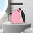 Retractable dog lead with LED light in 5m Black Pink
