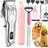Cordless Electric Pet Clipper with Titanium Alloy Blades