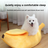 Banana shaped semi-enclosed pet bed for cats, photo 2 of 61