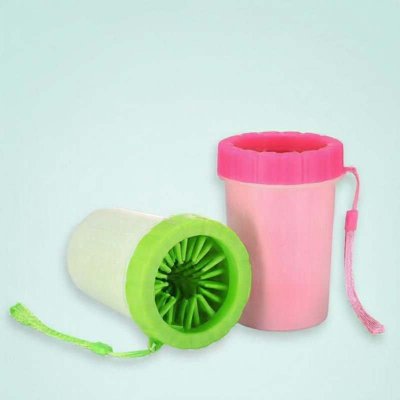 Paw Washing Cup with Soft Brush Insert for Dogs and Cats, Portable