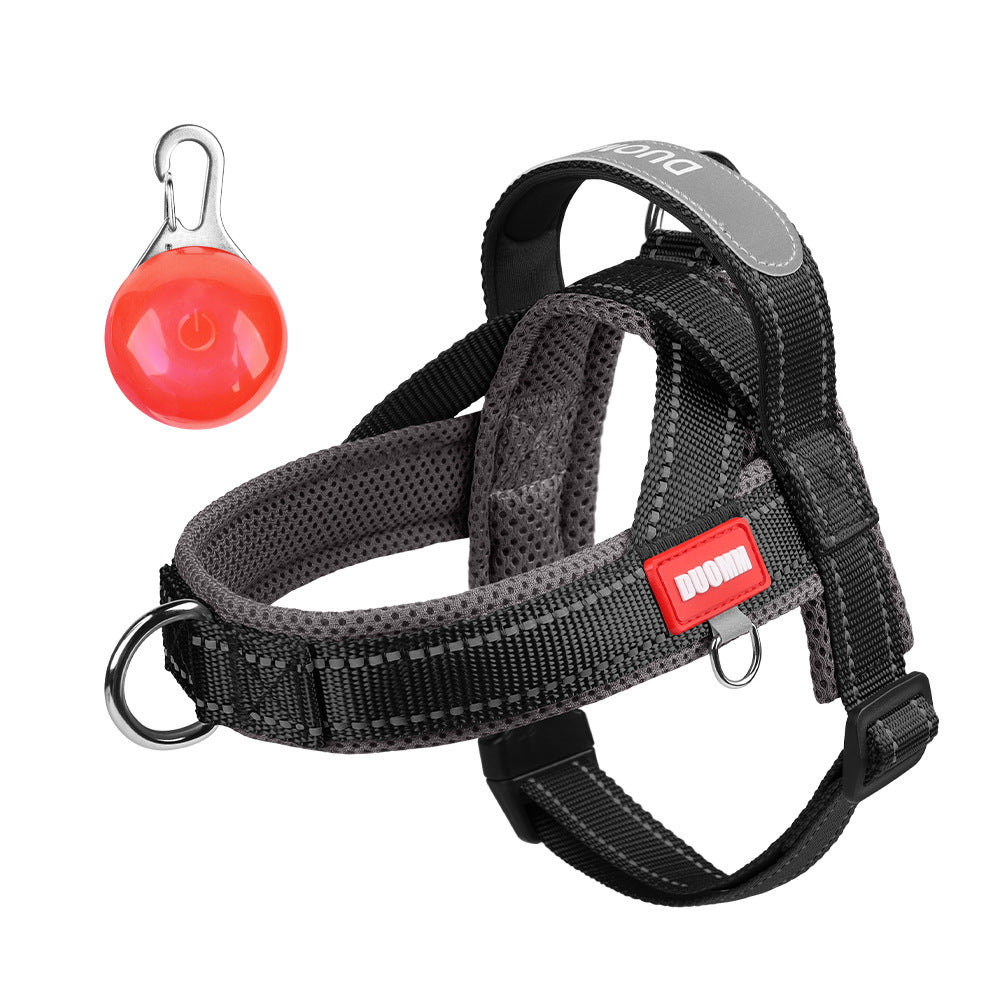 Saddle dog harnesses in two tone and tactical styles