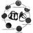 Black three-section support harness for senior large dogs, product image 4