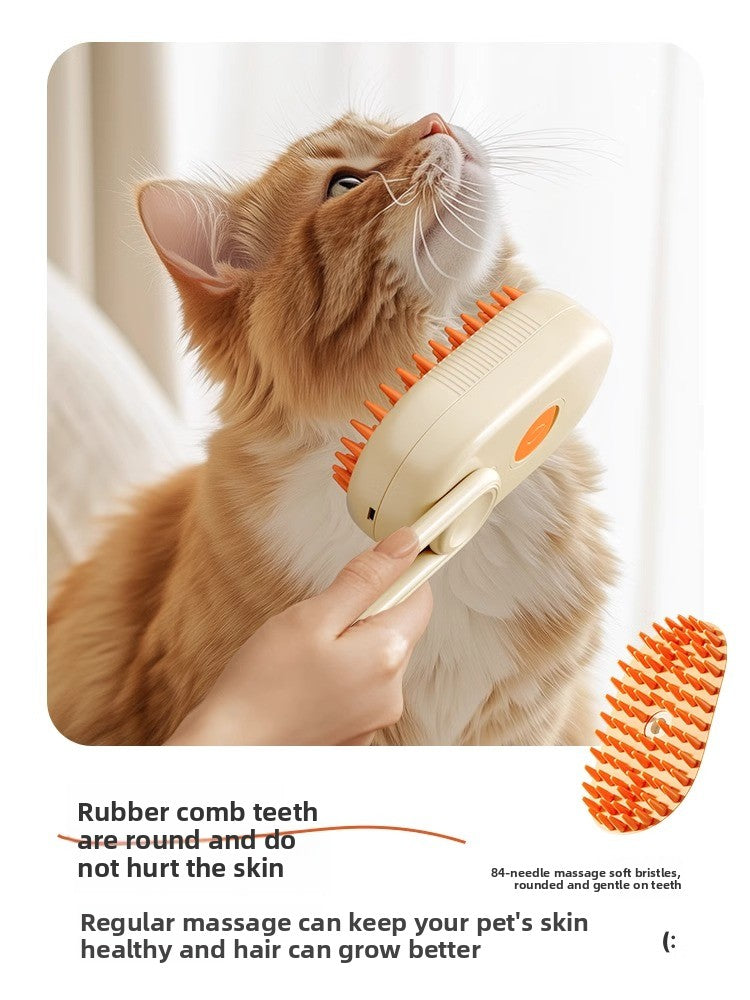 Rechargeable Pet Spray Grooming Comb with Deodorising Mist