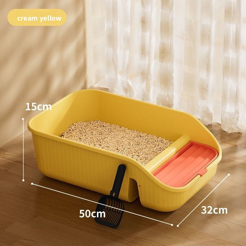 Fully Enclosed Cat Litter Box with Anti-Splash Design