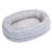Removable washable donut dog bed, full product photo