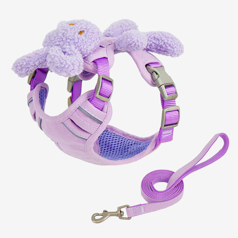 Reflective harness and lead set for dogs and cats, available from Pet Royale UK
