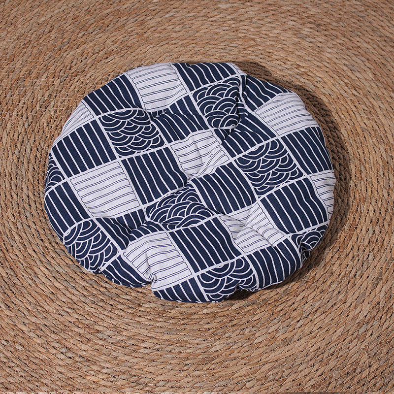 Grey cotton rope cat bed with scratcher and play ball, view 21