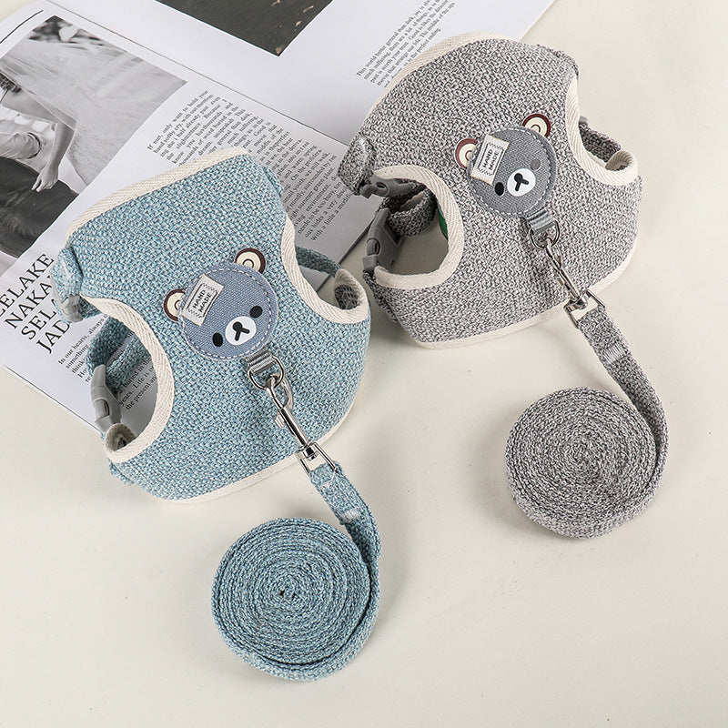 Small pet vest harness and lead, 3 sizes available