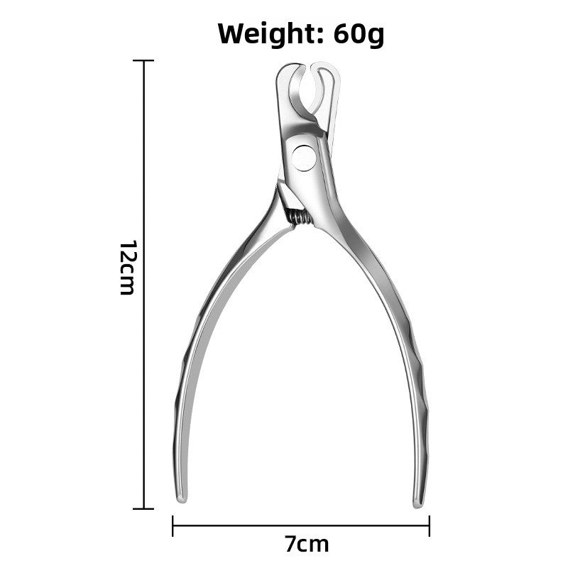 Anti-Bleeding Nail Clipper for Puppies and Cats, Steel Blade