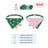 Cartoon print dog bandana scarf in a cute design, product image 11