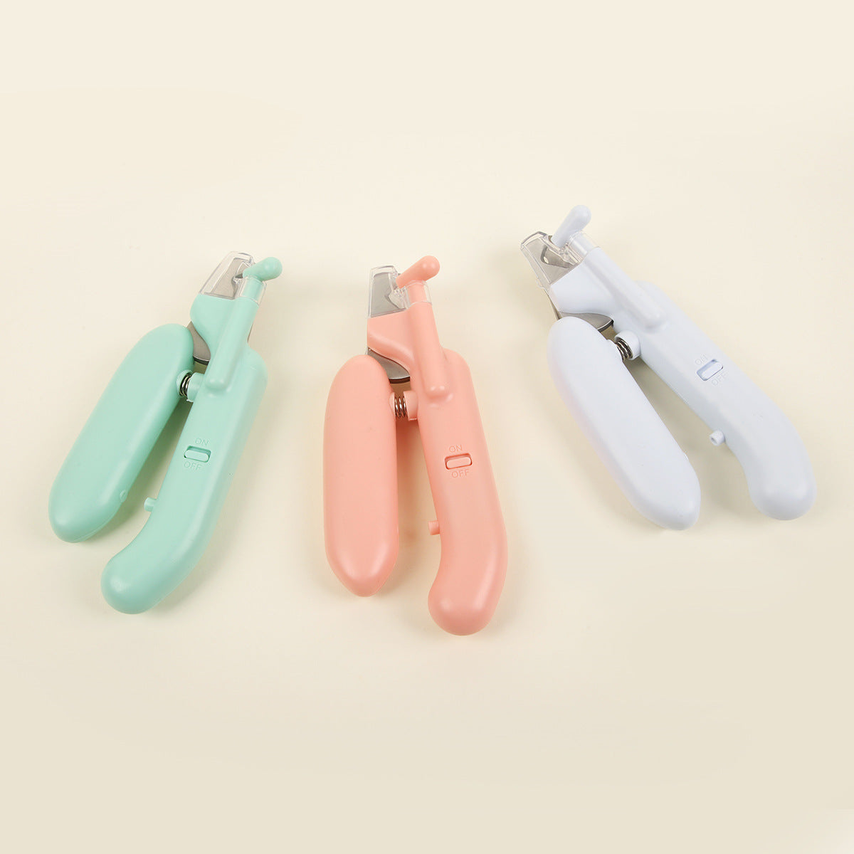 LED Pet Nail Clippers with Safety Guard and Non-Slip Handle