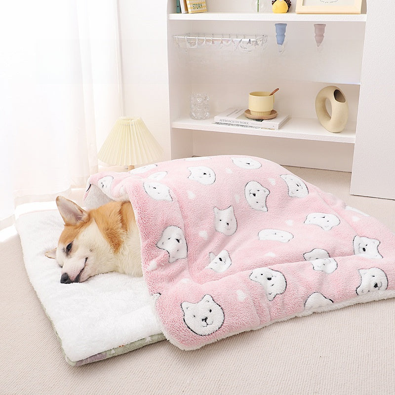 Thick padded pet mat cushion with print, detail photo 5