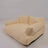 Soft cool pet bed for small dogs and cats, close-up detail view