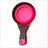 Foldable Silicone Pet Food Bowl with Scoop and Measuring Cup, Portable in Green or Pink